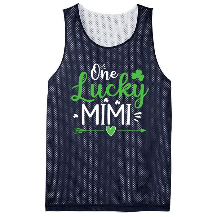 One Lucky Mimi St Patricks Day Funny Gift Wo Mesh Reversible Basketball Jersey Tank