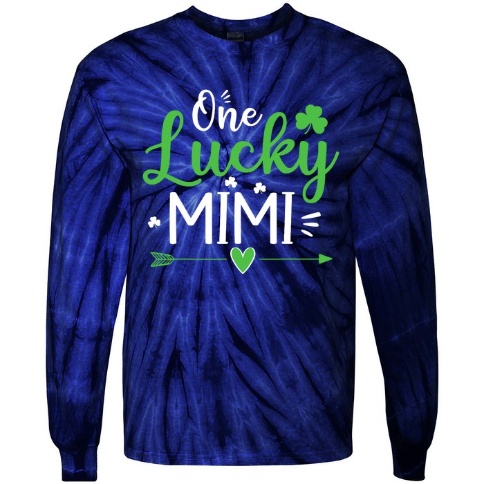 One Lucky Mimi St Patricks Day Funny Gift Wo Tie-Dye Long Sleeve Shirt