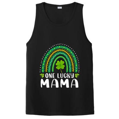 One Lucky Mama Rainbow Saint Patrick's Day Lucky Mom Mother PosiCharge Competitor Tank