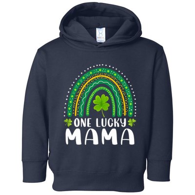 One Lucky Mama Rainbow Saint Patrick's Day Lucky Mom Mother Toddler Hoodie