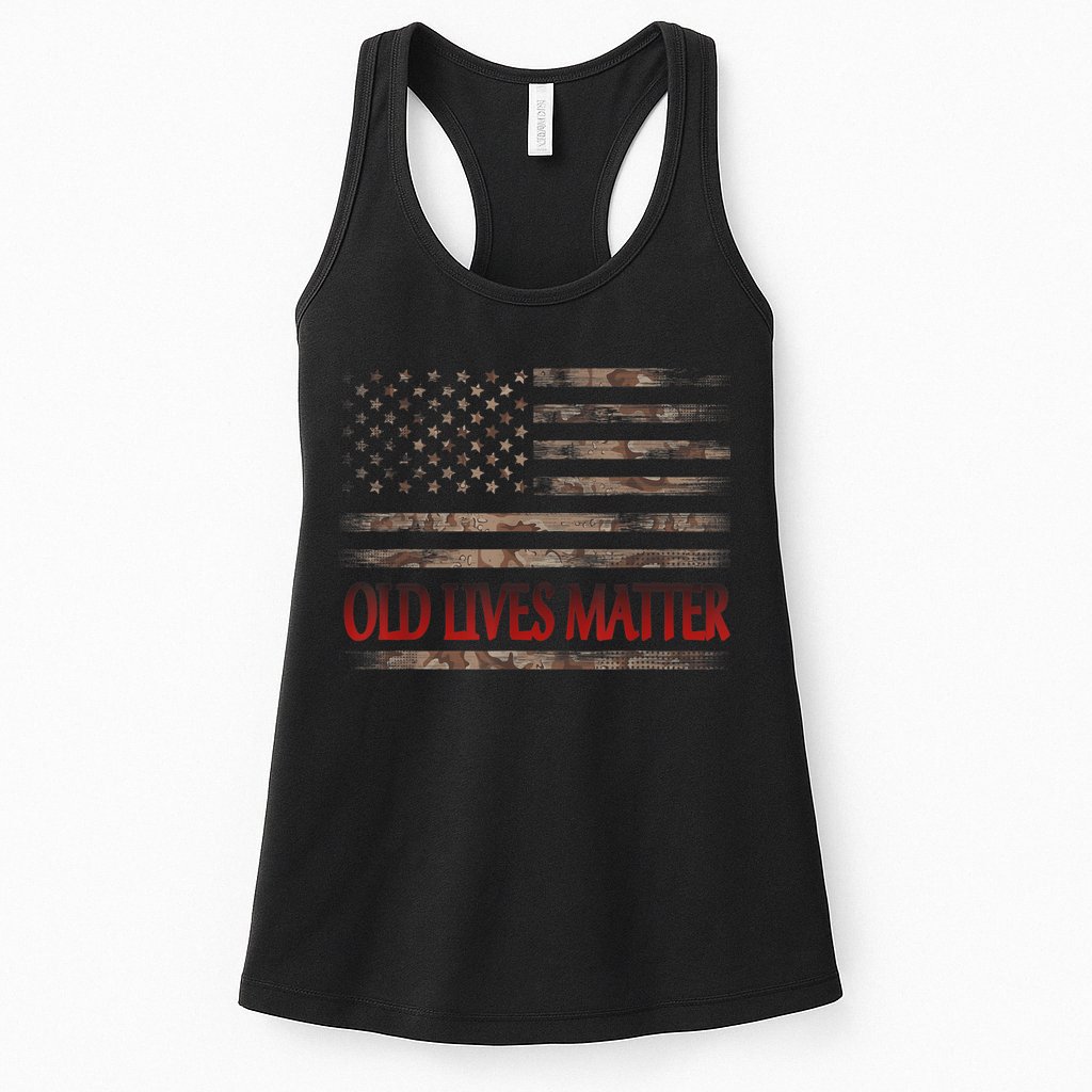 Old Lives Matter 40th 50th 60th 70th Birthday Womens Tank Top