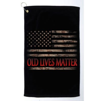 Old Lives Matter 40th 50th 60th 70th Birthday Golf Towel