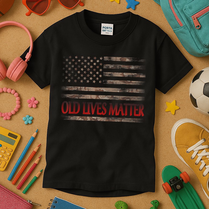 Old Lives Matter 40th 50th 60th 70th Birthday Kids T-Shirt