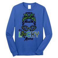 One Lucky Mama Hairbun Saint Paddy St Patricks Day Mom Gift Long Sleeve Shirt