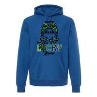 One Lucky Mama Hairbun Saint Paddy St Patricks Day Mom Gift Premium Hoodie