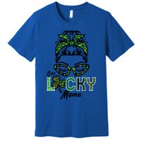 One Lucky Mama Hairbun Saint Paddy St Patricks Day Mom Gift Premium T-Shirt