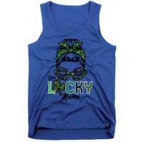 One Lucky Mama Hairbun Saint Paddy St Patricks Day Mom Gift Tank Top