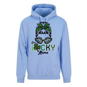 One Lucky Mama Hairbun Saint Paddy St Patricks Day Mom Gift Unisex Surf Hoodie