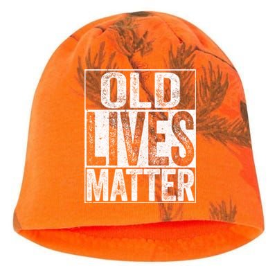 Old Lives Matter Gift Elderly Senior Gift Kati - Camo Knit Beanie