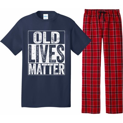 Old Lives Matter Elderly Senior Gift Pajama Set