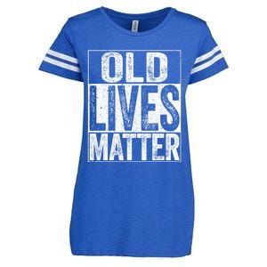 Old Lives Matter Elderly Senior Gift Enza Ladies Jersey Football T-Shirt