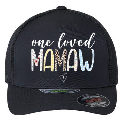 One Loved Mamaw Mothers Day Cute Flexfit Unipanel Trucker Cap