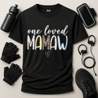 One Loved Mamaw Mothers Day Cute Cooling Performance Crew T-Shirt