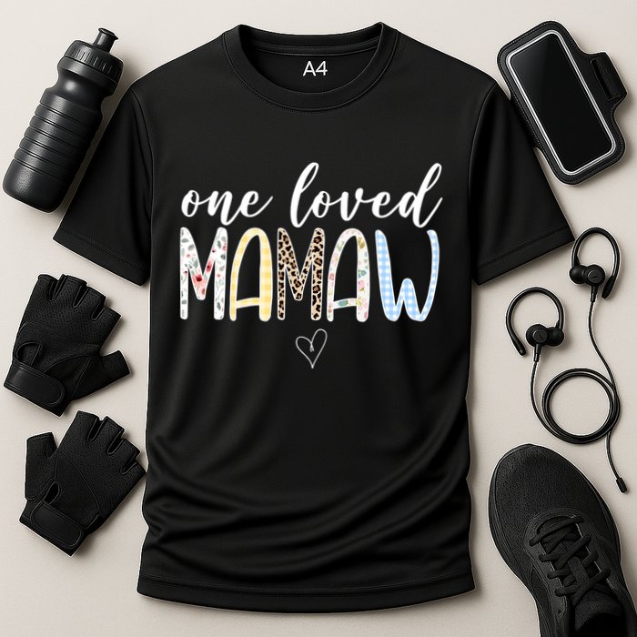 One Loved Mamaw Mothers Day Cute Cooling Performance Crew T-Shirt