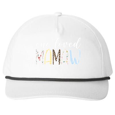 One Loved Mamaw Mothers Day Cute Snapback Five-Panel Rope Hat