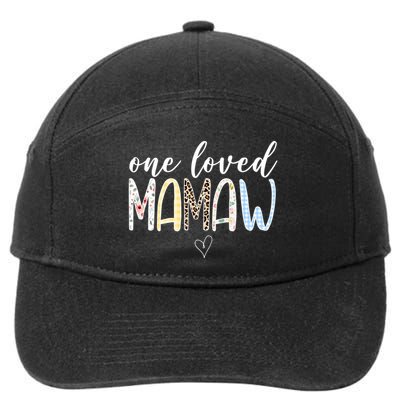 One Loved Mamaw Mothers Day Cute 7-Panel Snapback Hat