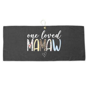 One Loved Mamaw Mothers Day Cute Large Microfiber Waffle Golf Towel