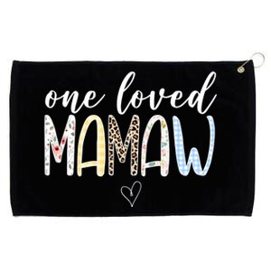 One Loved Mamaw Mothers Day Cute Grommeted Golf Towel