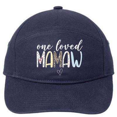 One Loved Mamaw Mothers Day Cute 7-Panel Snapback Hat