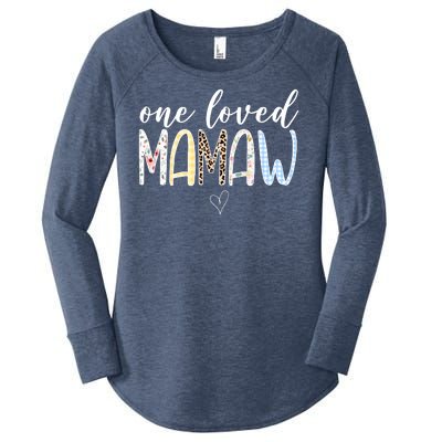 One Loved Mamaw Mothers Day Cute Women's Perfect Tri Tunic Long Sleeve Shirt