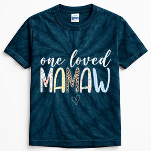 One Loved Mamaw Mothers Day Cute Kids Tie-Dye T-Shirt