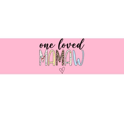 One Loved Mamaw Mothers Day Cute Bumper Sticker