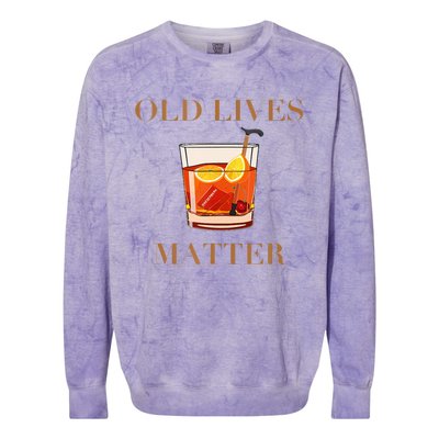 OLD LIVES MATTER Colorblast Crewneck Sweatshirt