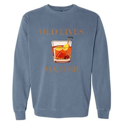 OLD LIVES MATTER Garment-Dyed Sweatshirt