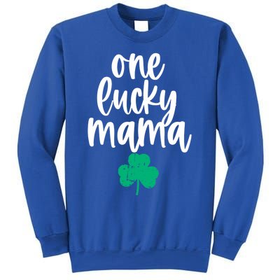 One Lucky Mama Shamrock Saint Patricks Day Mom Mommy Momma Meaningful Gift Sweatshirt