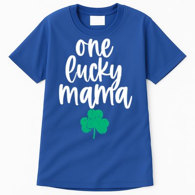 One Lucky Mama Shamrock Saint Patricks Day Mom Mommy Momma Meaningful Gift Tall T-Shirt