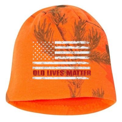 Old Lives Matter Birthday Gift Kati - Camo Knit Beanie