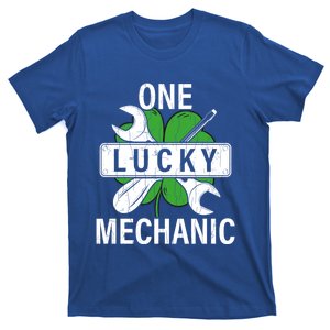 One Lucky Mechanic Funny Saint Patricks Day Graphic Gift T-Shirt