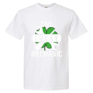 One Lucky Mechanic Funny Saint Patricks Day Graphic Gift Garment-Dyed Heavyweight T-Shirt