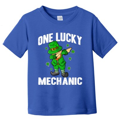 One Lucky Mechanic St Patricks Day Dabbing Leprechaun Gift Toddler T-Shirt