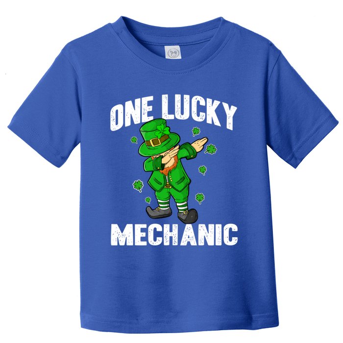 One Lucky Mechanic St Patricks Day Dabbing Leprechaun Gift Toddler T-Shirt