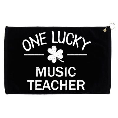 One Lucky Music Teacher Matching St Patricks Day Gift Grommeted Golf Towel