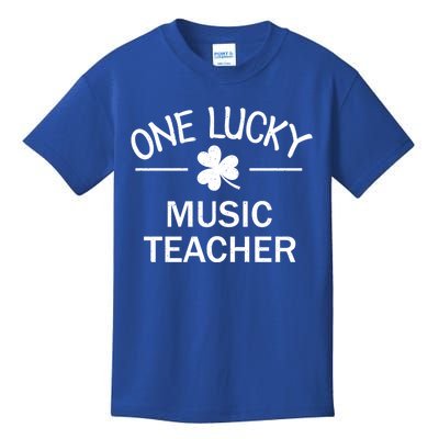 One Lucky Music Teacher Matching St Patricks Day Gift Kids T-Shirt