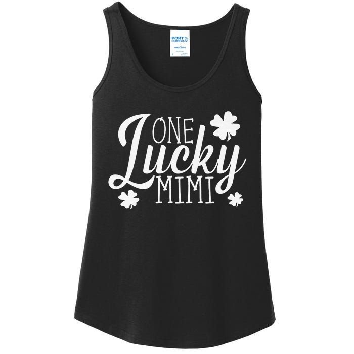 One Lucky Mimi Shamrock Gift For Saint Patrick's Day Ladies Essential Tank