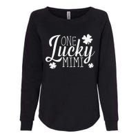 One Lucky Mimi Shamrock Gift For Saint Patrick's Day Womens California Wash Sweatshirt