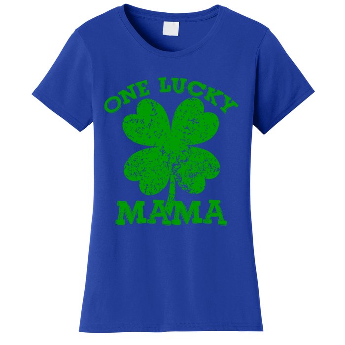 One Lucky Mama Vintage St Patricks Day Meaningful Gift Women's T-Shirt