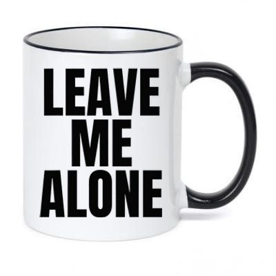 Original Leave Me Alone White 11oz Black Color Changing Mug