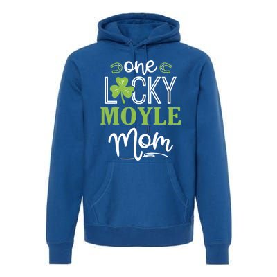 One Lucky Moyle Horse Mom Irish Horseback Riding Gift Premium Hoodie