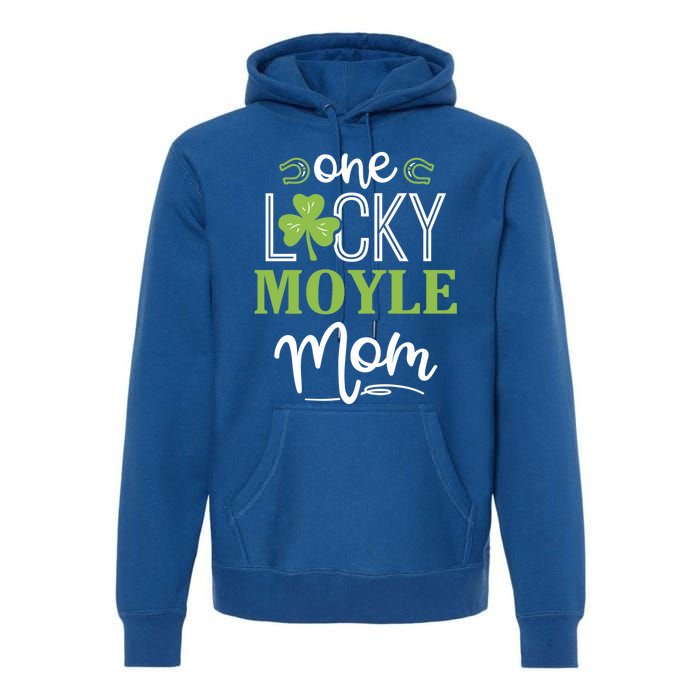 One Lucky Moyle Horse Mom Irish Horseback Riding Gift Premium Hoodie