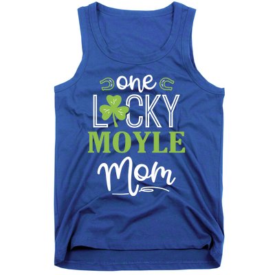 One Lucky Moyle Horse Mom Irish Horseback Riding Gift Tank Top