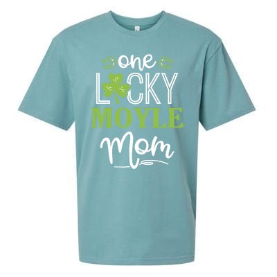 One Lucky Moyle Horse Mom Irish Horseback Riding Gift Sueded Cloud Jersey T-Shirt