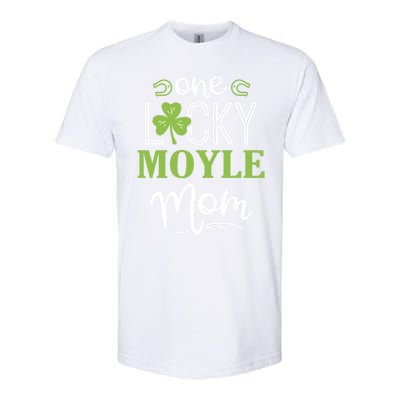 One Lucky Moyle Horse Mom Irish Horseback Riding Gift Softstyle CVC T-Shirt