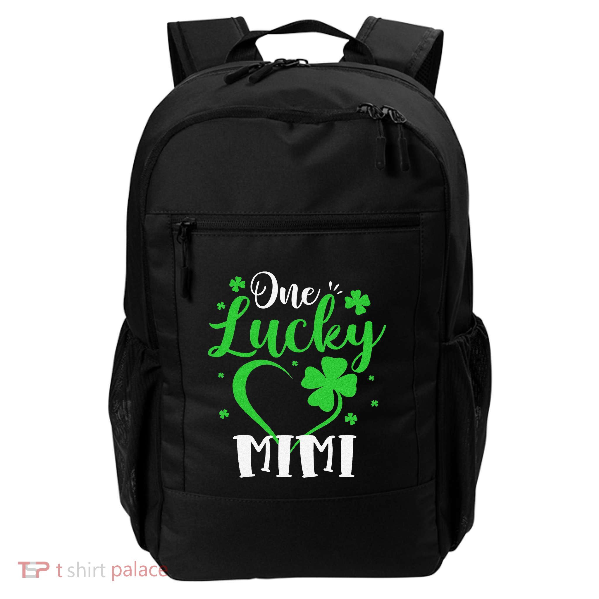 One Lucky Mimi Shamrock Irish St PatrickS Day Backpack
