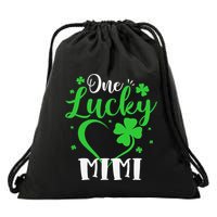 One Lucky Mimi Shamrock Irish St PatrickS Day Drawstring Bag
