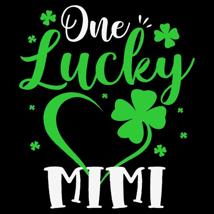 One Lucky Mimi Shamrock Irish St PatrickS Day Drawstring Bag