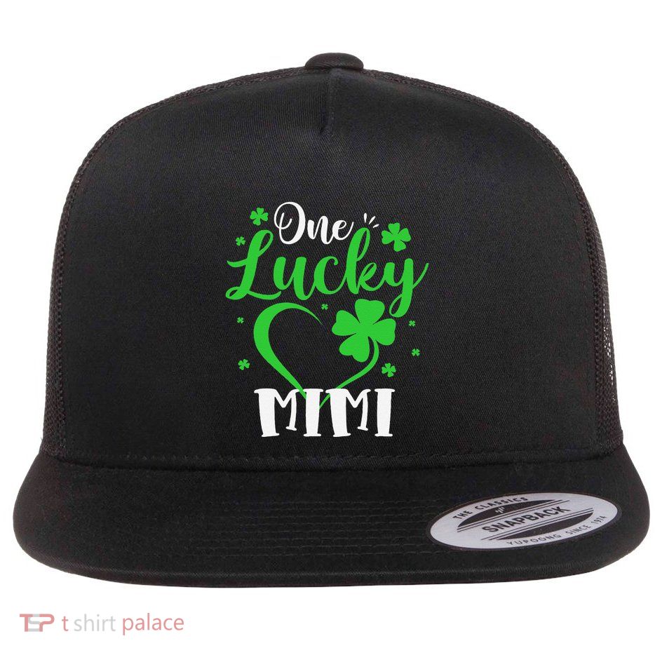 One Lucky Mimi Shamrock Irish St PatrickS Day Flatbill Hat